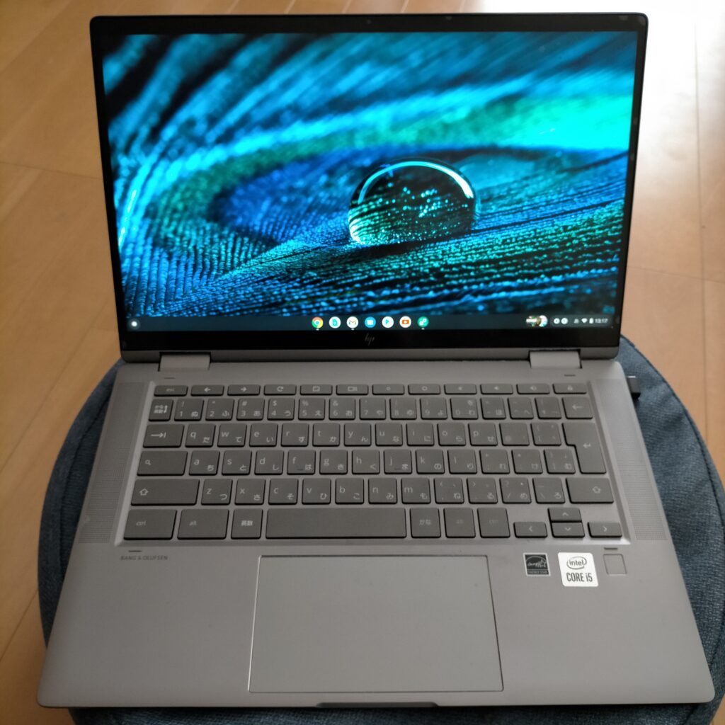 Chromebook x360 14c 開いた画面